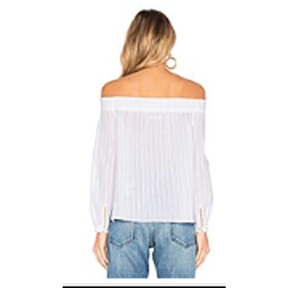 Rag & Bone Drew Off the Shoulder White Top size XSmall - Picture 3 of 12